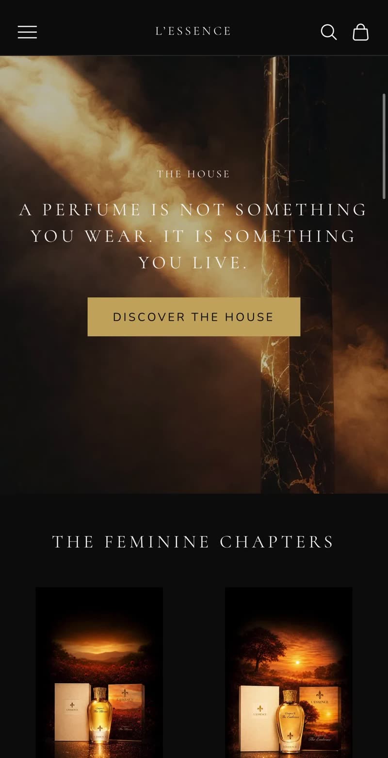 The House section flowing into the Feminine Chapters