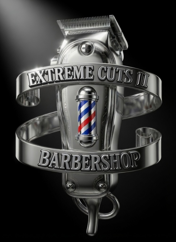 Extreme Cuts II — barbershop logo and brand identity