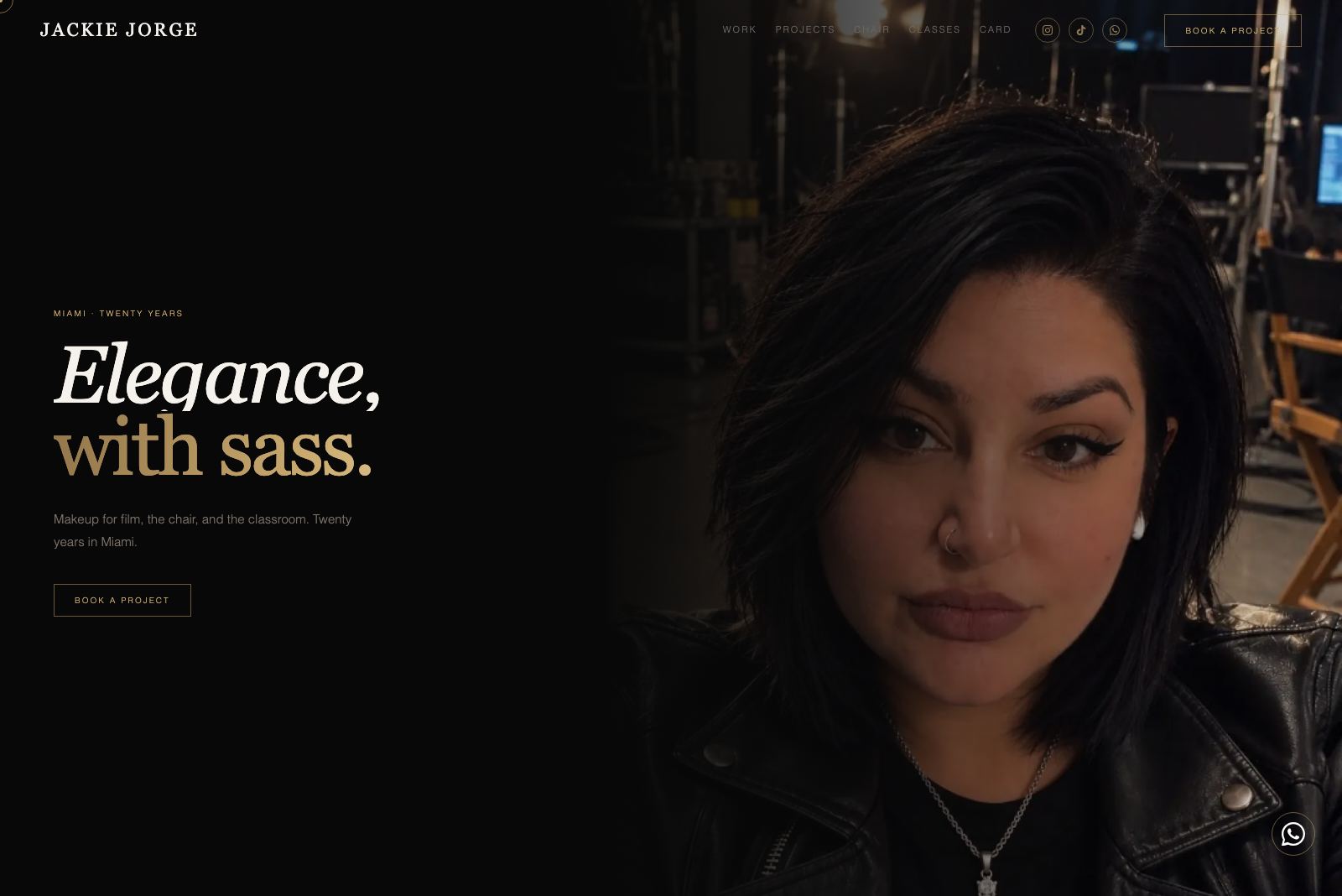Jackie Jorge homepage — Miami makeup artist